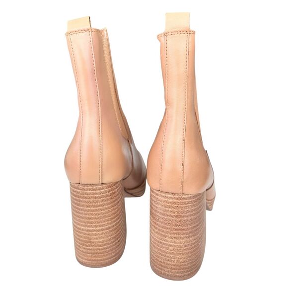 Steve Madden Fantsie Y2K Exempt Platform Boot Tan Leather Size 10M - Picture 3 of 9